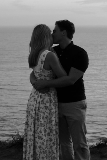 Kayley and Jack together by the ocean